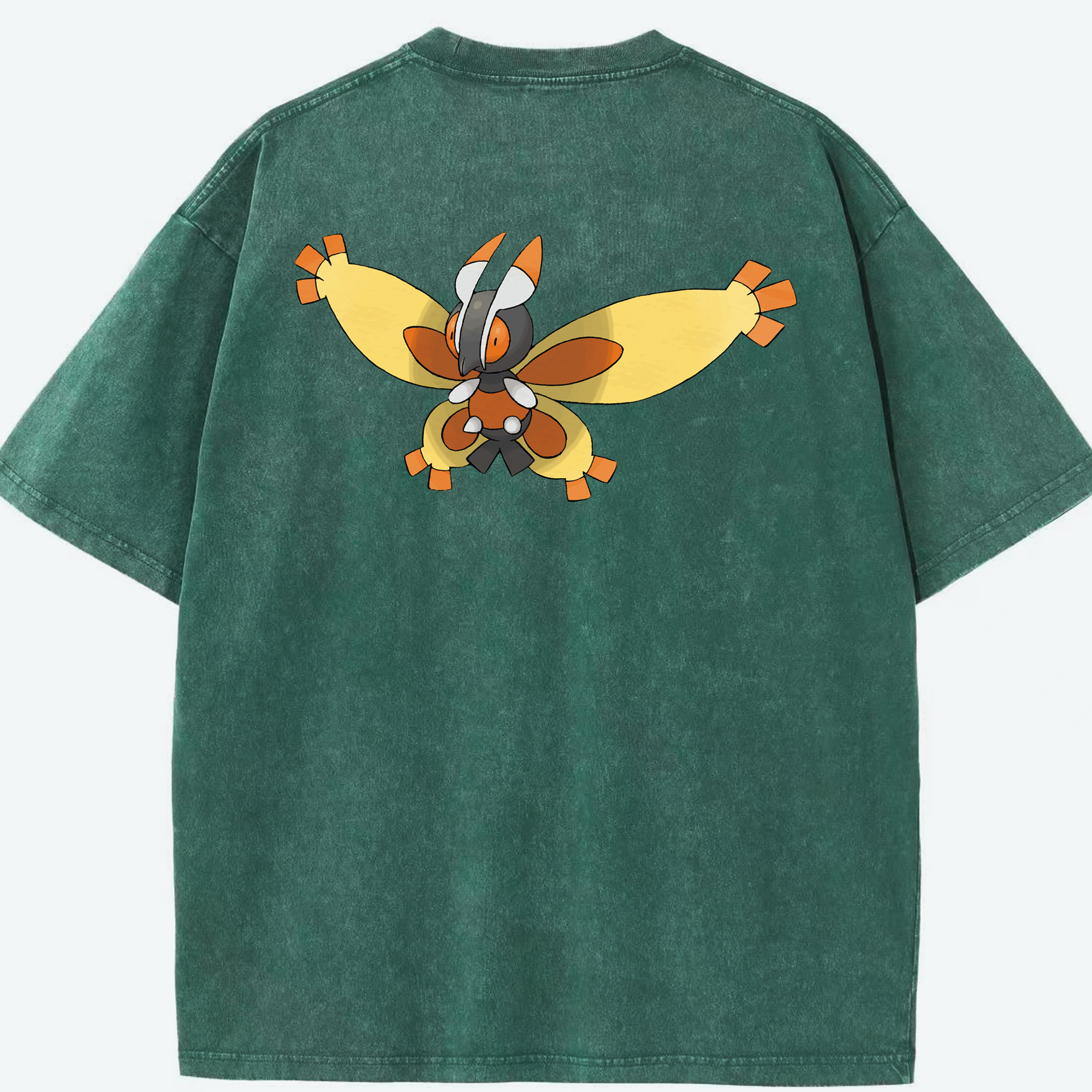 （画像用） ポケットモンスター Pokémon 綿100% ヴィンテージ風 半袖Tシャツ（背面プリント）